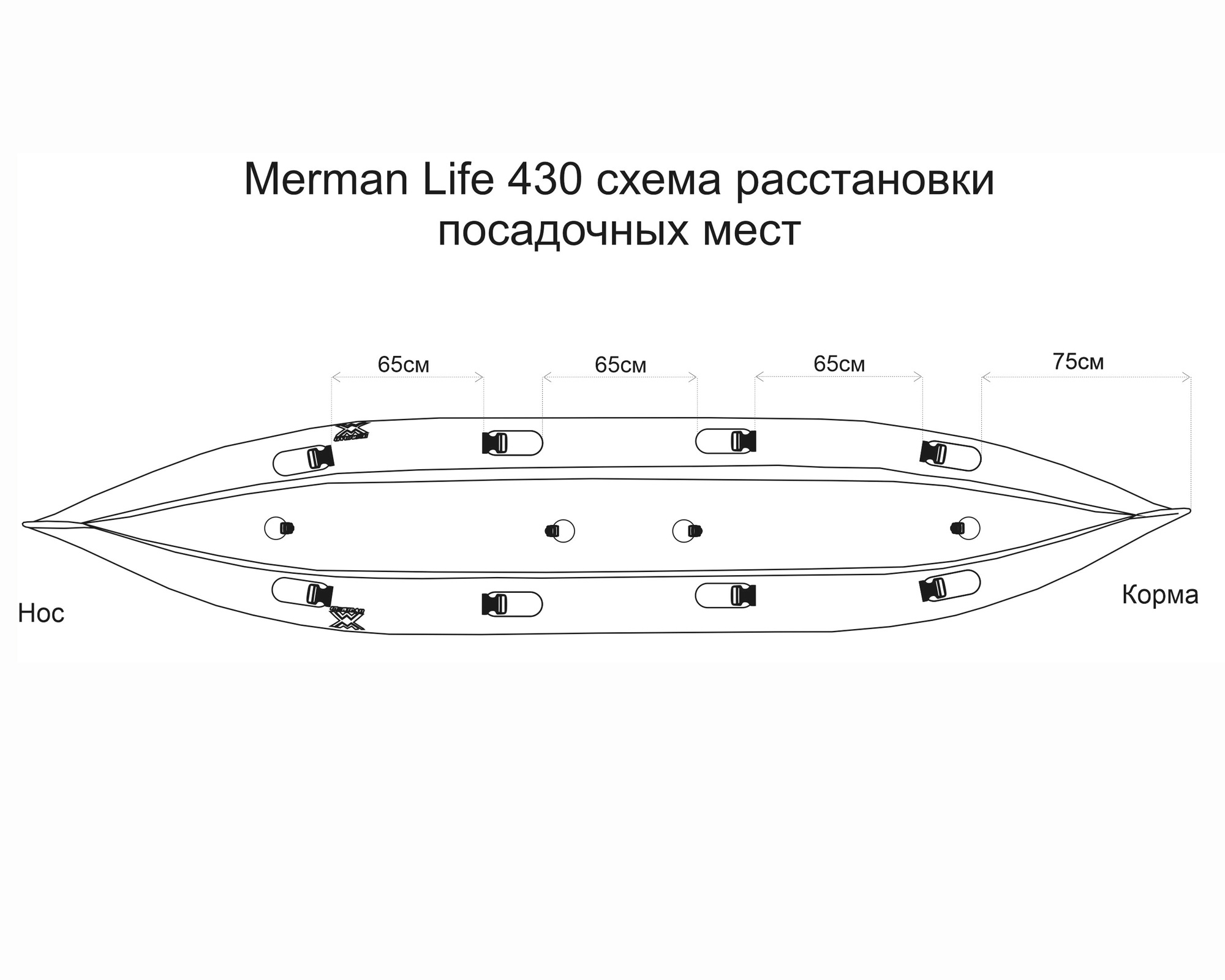 Merman 430 \ 1 одноместный, цвет серый