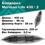 Байдарка надувная Мерман Лайф 430/2, Merman Life 430/2