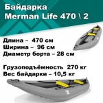 Байдарка надувная Мерман Лайф 470/2, Merman Life 470/2