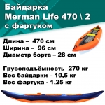 Байдарка надувная Мерман Лайф 470/2, Merman Life 470/2