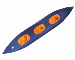 Merman Life 505 трёхместная байдарка с фартуком, цвет оранжевый